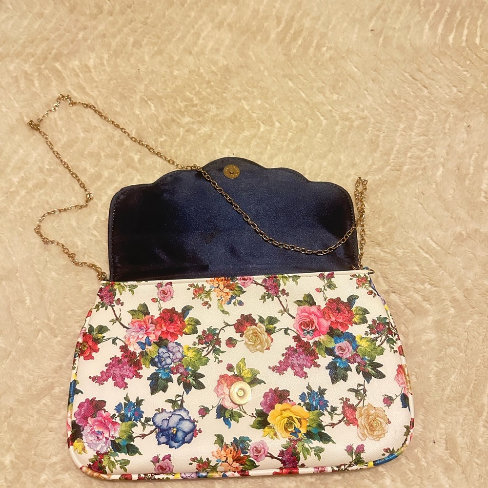 BRAND NEW David's Bridal Multicolor Floral Heels come with matching purse!!! - Picture 7 of 8